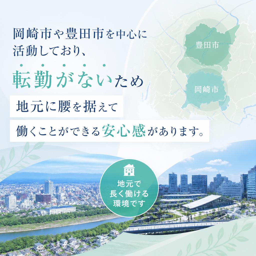 地域密着型の安心感